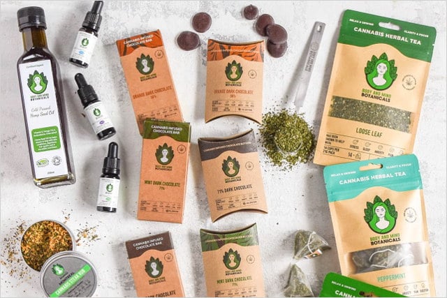 Body and Mind Botanicals CBD Tea Chocolate Oils & Products